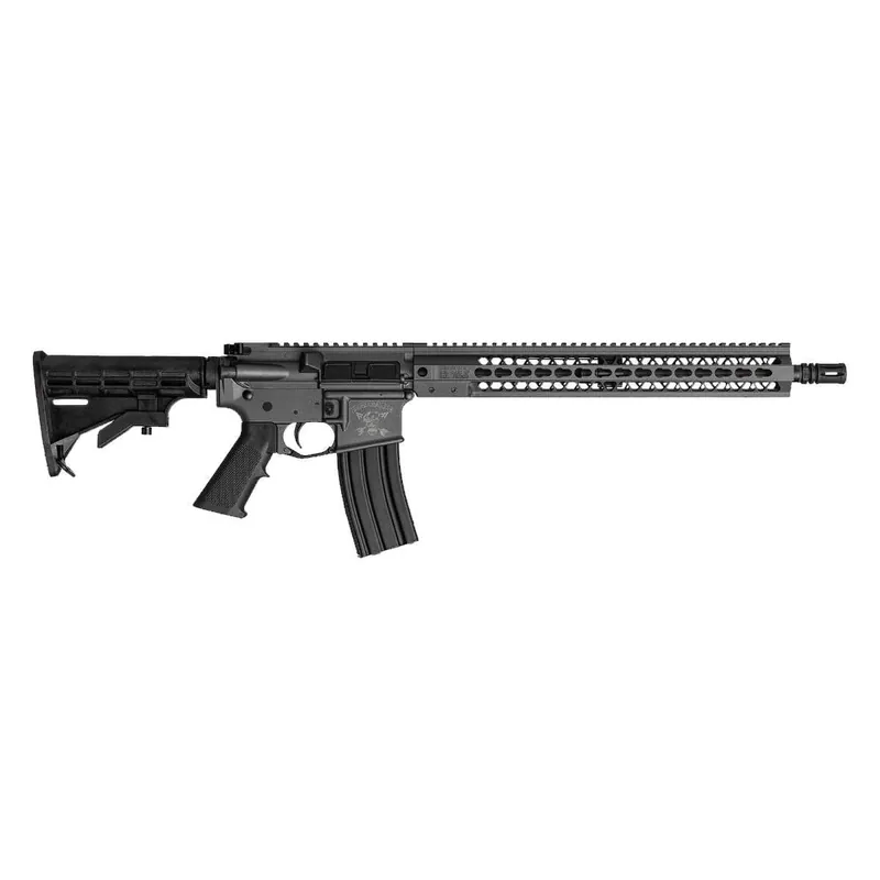 BRIGADE MFG AR RIA 5.56 16IN BBL 15IN RAIL FORGED TUNG GREY 30RD ADJ STK A2 FLASH HIDER