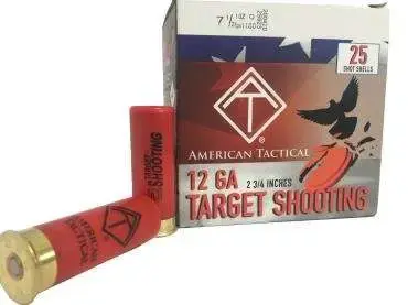 ATI TARGET LOAD AMO 12GA #7.5 1 OZ 2.75 DRAM 2 3/4" 250RD CASE