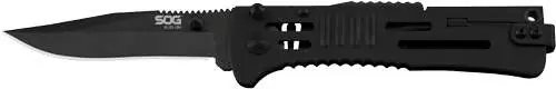 SOG KNIFE SLIM JIM BLACK TINI BLACK CLIP POINT 3.18" BLADE