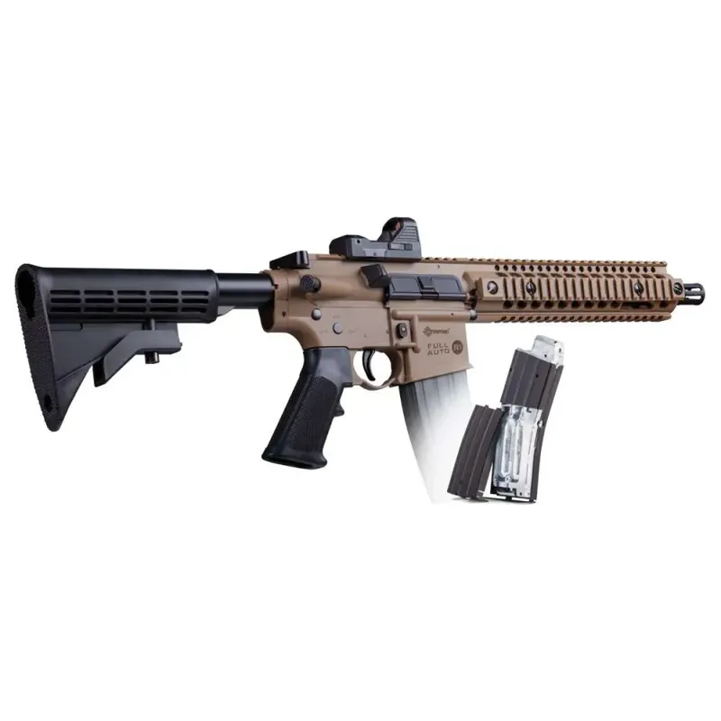 Crosman Full Auto R1 wRed Dot Dark Earth CO2 Powered BB Air Rifle