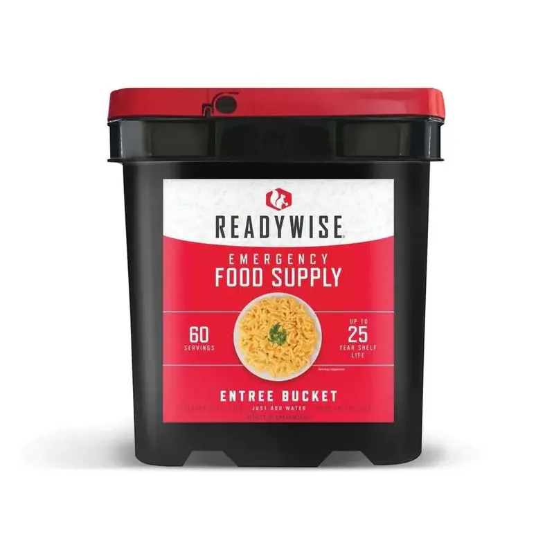 Wise Foods 01160 Grab N Go Bucket Freeze Dried Entrees 60 Servings per Bucket