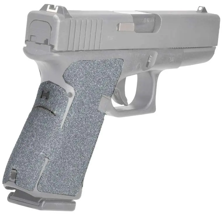 Glock 17, 17MOS, 34MOS, 45, 45MOS, 19X - Wrapter Grit Adhesive Grip - Black - Small Frame Full Size Generation 5 Small Backstrap
