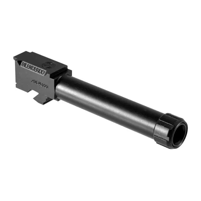 SilencerCo AC1757 Threaded Barrel 40 S&W 5.50" fits Glock 23 Black Nitride 416R Stainless Steel