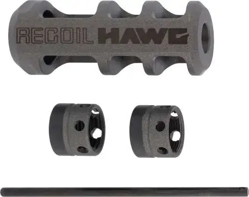 BG SPORTER RECOIL HAWK MUZZLE BREAK TUNGSTEN.30CAL & SMALLER