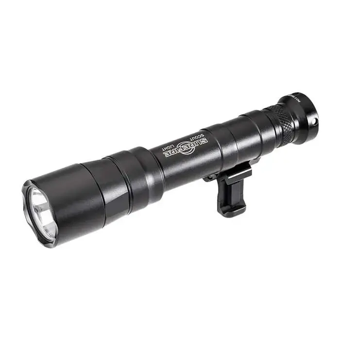 SCOUT LIGHT, TURBO, SWIVEL, 18650/123, 1913 PICATINNY MOUNT INSTALLED, MLOK MOUNT INCLUDED, BLACK, Z68 CLICK ON/OFF TAILCAP