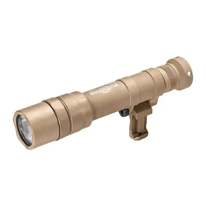 SCOUT LIGHT, TURBO, SWIVEL, 18650/123, 1913 PICATINNY MOUNT INSTALLED, MLOK MOUNT INCLUDED, TAN, Z68 CLICK ON/OFF TAILCAP