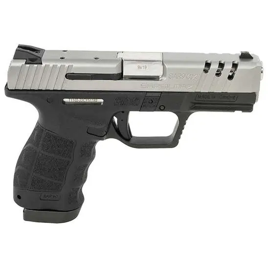 SAR SAR9X COMPACT 9MM BLK FRAME SS SLIDE 15RD