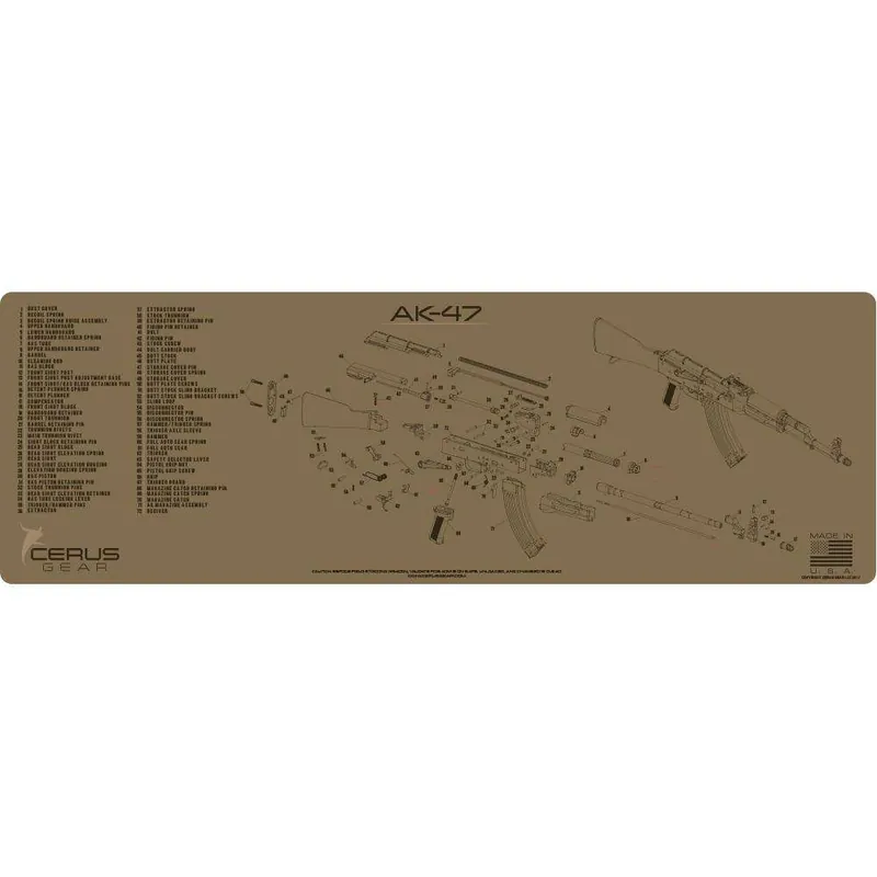 RIFLE 12X36 3mm PROMAT FOR AK47 SCHEMATIC RIFLE COYOTE