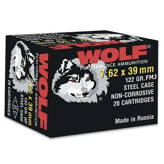 Wolf Ammunition 7.62x39mm 123 Gr