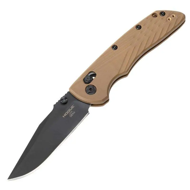 Deka 3.25" ABLE Lock Folder - Clip Point Blade Black Finish - Polymer Frame - Flat Dark Earth