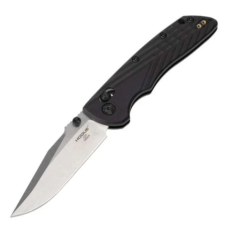 Deka 3.25" ABLE Lock Folder - Clip Point Blade Tumble Finish - Polymer Frame - Black