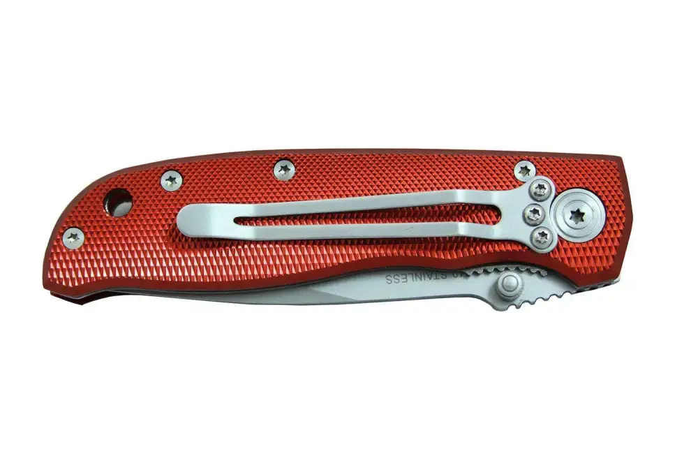 SARGE RED DIAMOND - LINER LOCK FOLDER