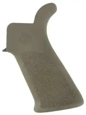 AR-15/M-16 Rubber Grip Beavertail with No Finger Grooves OD Green