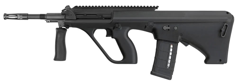 Steyr AUG A3 M1 NATO with Extended Rail Semi-Automatic 223 Rem/5.56 NATO 16.30" 30+1 Black Fixed Bullpup Synthetic Stock Black Aluminum Receiver