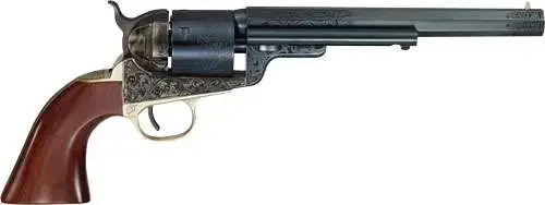 CIMARRON 1851RM WB HICKOK .38SPL CHARCOAL BLUED ENGRAVED