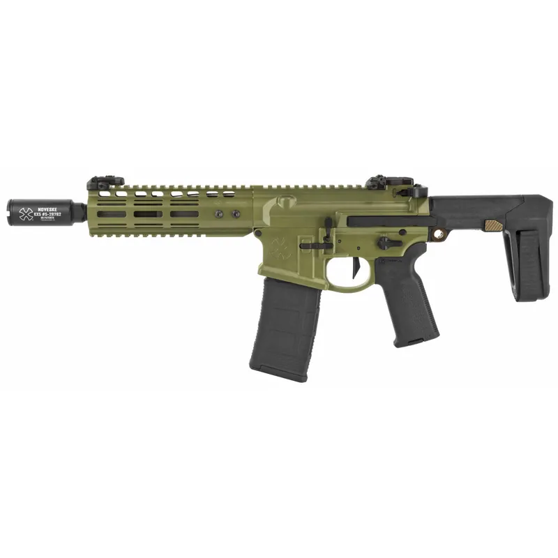 NOVESKE GEN4 PSTL 5.56 8" QBRACE GRN