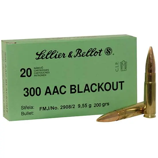 SB 300BLK 200GR FMJ SUBSONIC 20 Round Box