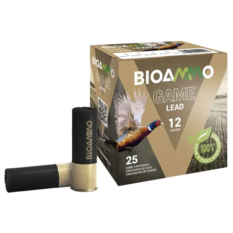 BIOAMMO LUX LEAD 12GA 1OZ #8 25 Round Box