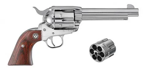 RUGER VAQUERO CONVERTIBLE STAINLESS .45 ACP / .45 COLT 4.62" BARREL 6-ROUNDS