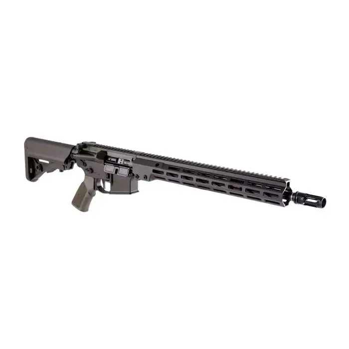 Geissele Super Duty AR Rifle - OD Green | 5.56NATO | 16" Barrel | 15” Super Modular MK16 M-LOK Rail | SSA-E X Trigger w/ Lightning Bow | Nanocoated Surefire Closed-Tine Warcomp