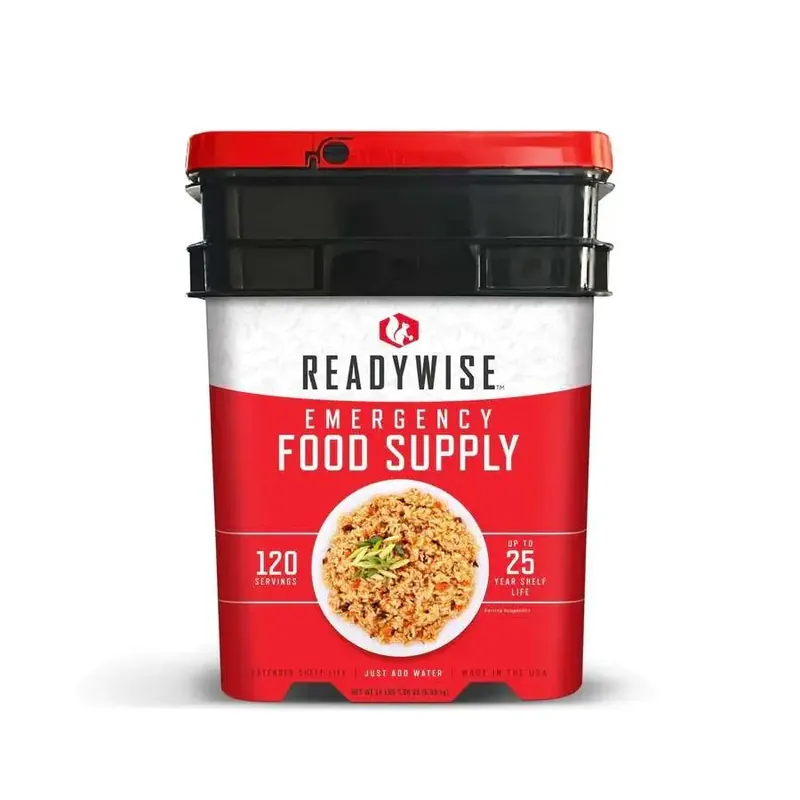ReadyWise RW01120 Grab N Go Bucket Freeze Dried Entrees 120 Servings Per Bucket