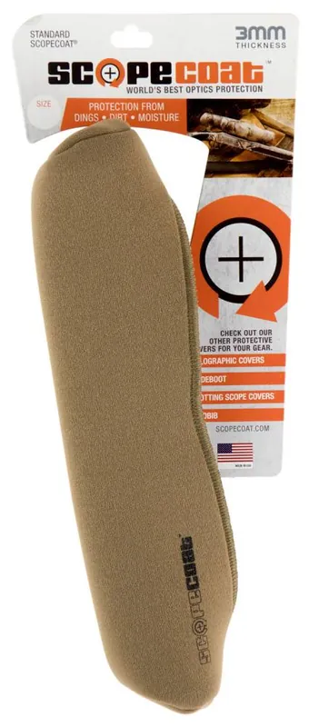 Sentry 10SC05CB Scopecoat Scope Cover 10.5"x30mm Medium Slip On Neoprene/Nylon Laminate Coyote Brown