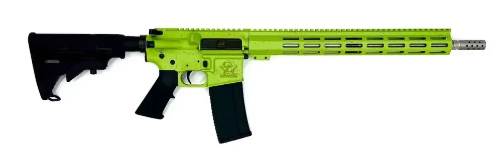 GLFA AR15 Rifle - Zombie Splatter | .223 Wylde | 16" Heavy Stainless Steel Barrel | 15.25" M-LOK Handguard