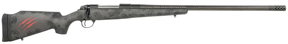 Fierce Firearms FCFRY300PRCBLBO Carbon Fury 300 PRC Caliber with 3+1 Capacity, 24" Carbon Fiber Barrel, Black Cerakote Metal Finish & Blackout Camo Synthetic Stock Right Hand (Full Size)
