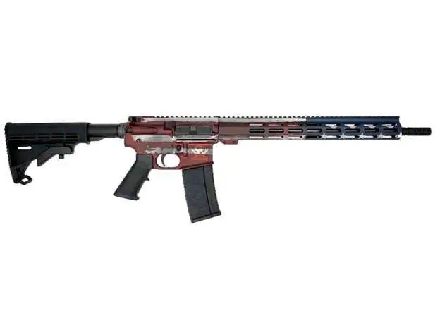 GLFA AR15 BATTLEWORN.223 WYLDE 16" 1:8 NIT BBL AMERICAN FLAG