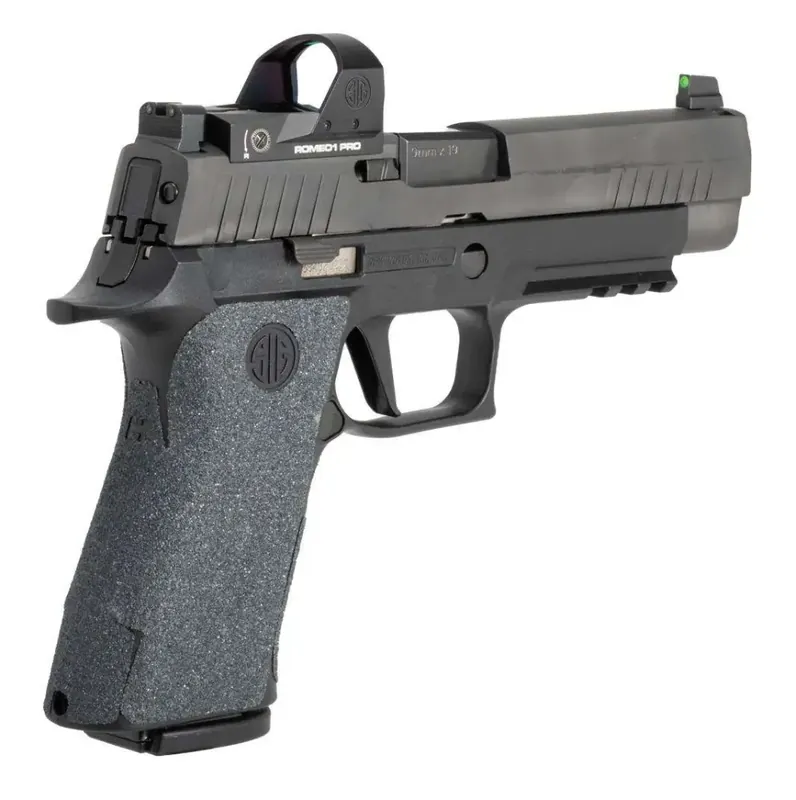 Sig Sauer P320 9 / 40 / 357 - Wrapter Grit Adhesive Grip - Black - X5 Grip Module Full Size