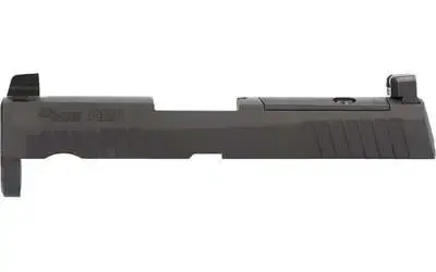 SLIDE ASSY, P320, X-SERIES, 9MM, 3.6IN, XRAY3 SUPP SIGHTS, R2 OPTIC READY, BLK