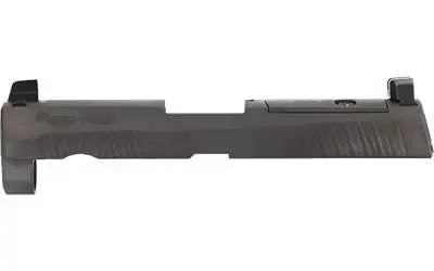 SLIDE ASSY, P320, X-SERIES, 9MM, 3.9IN, XRAY3 SUPP SIGHTS, R2 OPTIC READY, BLK
