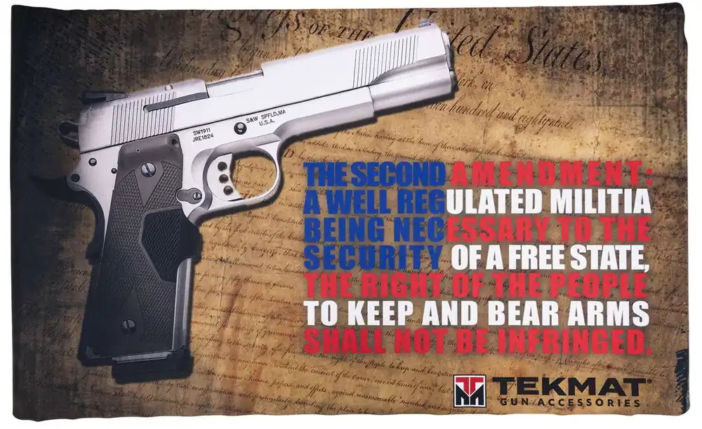 TEKMAT TEK422AMEND 42 RGHT TO BEAR ARMS GN MAT