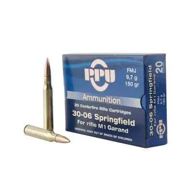 PPU 3006 150GR FMJ M1 GARAND