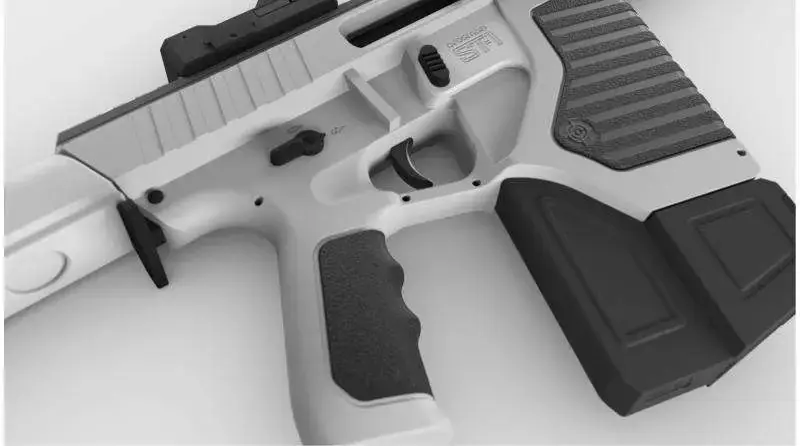 Crosman Full Auto ST1 wRed Dot WhiteBlk CO2 Powered BB Air Rifle
