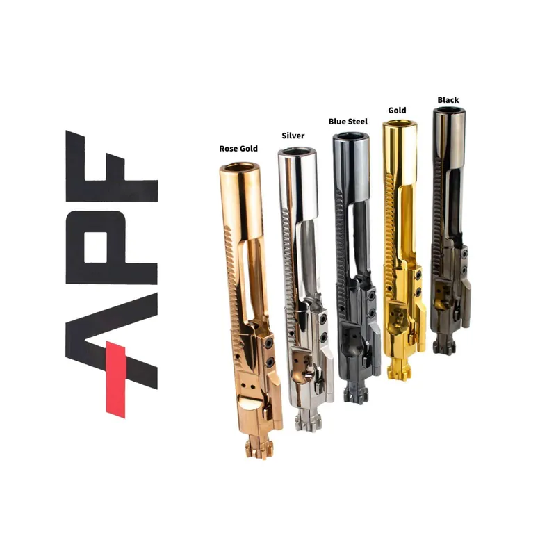 APF M16 BOLT CARRIER GROUP SP4 ROSE GOLD WTIH RETAIL PACKAGING