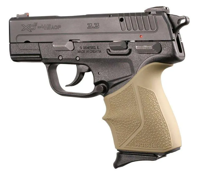 Springfield Armory XD-E 9mm/.45ACP: HandALL Beavertail Grip Sleeve - FDE