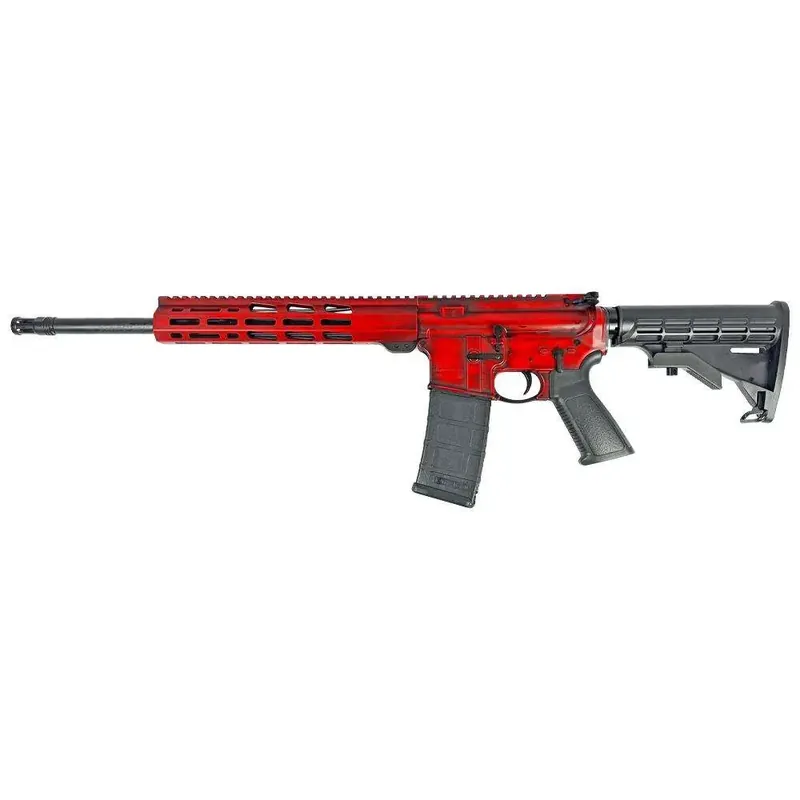 Ruger AR-556 5.56mm NATO 30rd Mag 16.10? Barrel-Red Distressed