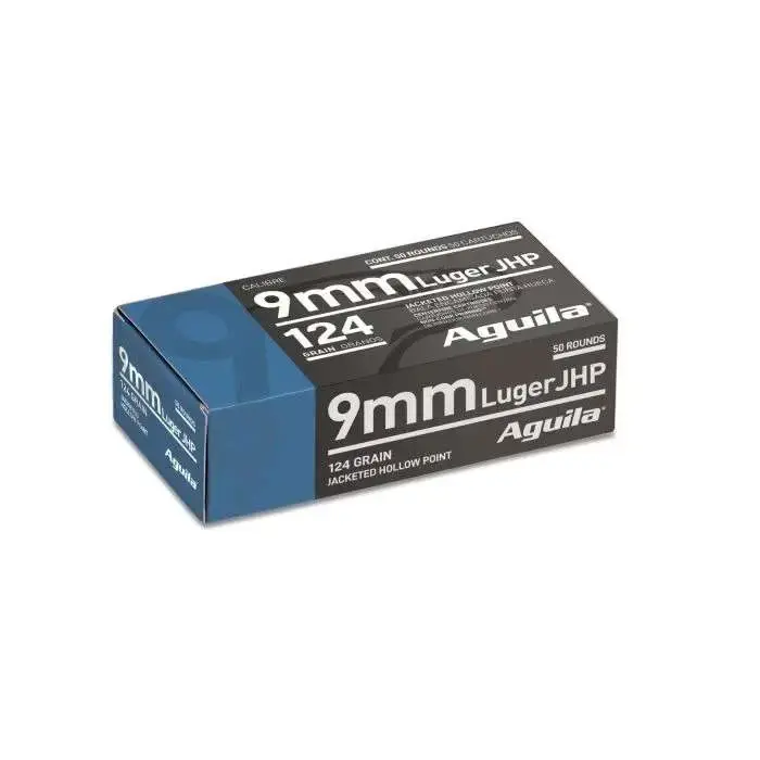 AGUILA 9MM 124GR JHP 50 RNDS PER BOX