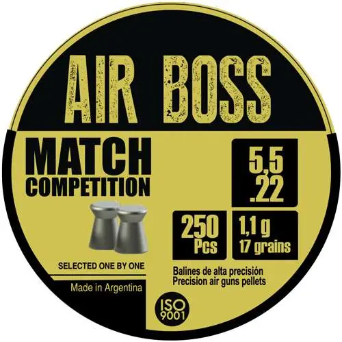 Apolo Air Boss Match Competition 17gr 5.49/5.52mm .22 Caliber 250rd