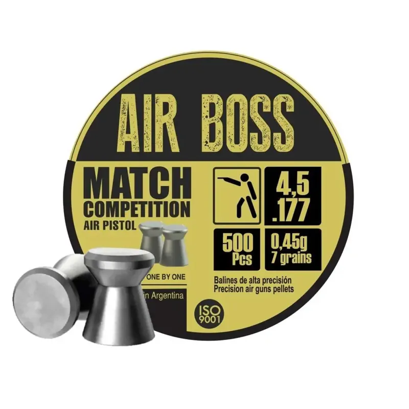 Apolo Air Boss Match Air Pistol 7gr 4.49/4.52mm .177 Caliber 500rd