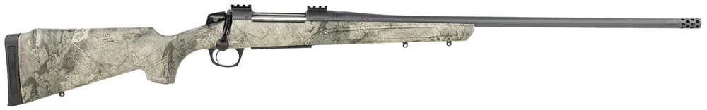 CVA CR6979 Cascade 6.5 PRC Caliber with 3+1 Capacity, 24" Barrel, Sniper Gray Cerakote Metal Finish & Realtree Rockslide Fixed SoftTouch Stock Right Hand (Full Size)