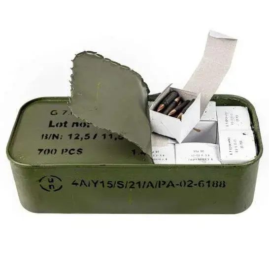 Century Arms Romanian Made 7.62x39 Rifle Ammo - 123gr Lead Core FMJ | Steel Case