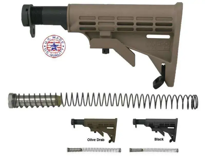 Tapco 16762 Intrafuse Commercial AR-15 T6 Composite Stock Flat Dark Earth