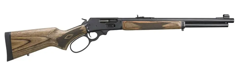 Marlin 1895 Gun Guide 45-70 Gov 6+1 19.10" Threaded Alloy Steel Barrel w/Matched-Polished Thread Cap.