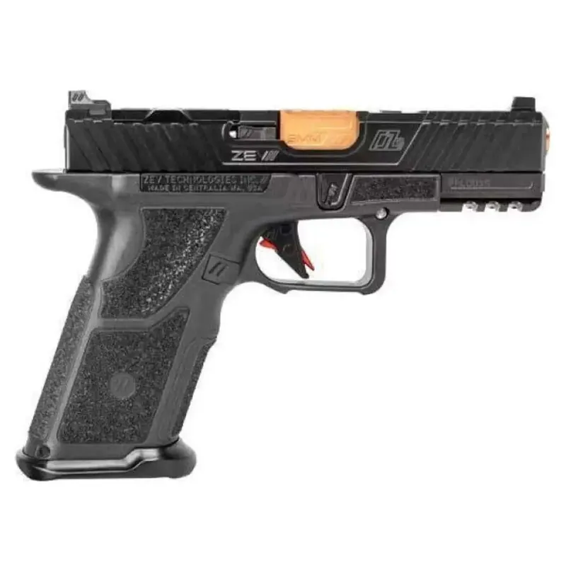 ZEV OZ9c HYPER-COMP 9MM PISTOL BLACK SLIDE BRNZE BARREL 10RD