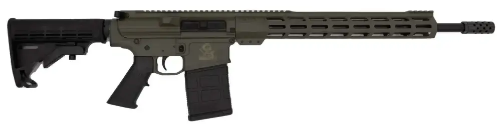 GLFA AR10 RIFLE .308 WIN. 18" NITRIDE BBL 10-SHOT OD GREEN