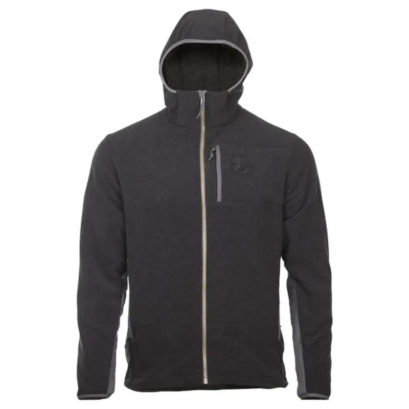 HOODED FULL ZIP FLEECE IRON GRAY XXXL