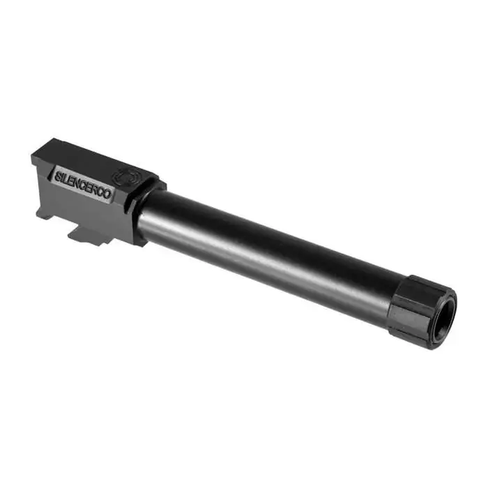 SilencerCo AC50 Threaded Barrel 40 S&W 6.30" fits Glock 22 Black Nitride 416R Stainless Steel
