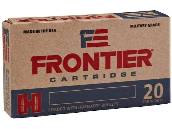 Frontier Cartridge FR300 Rifle 5.56x45mm NATO 62 gr Boat Tail Hollow Point Match 20 Round Box